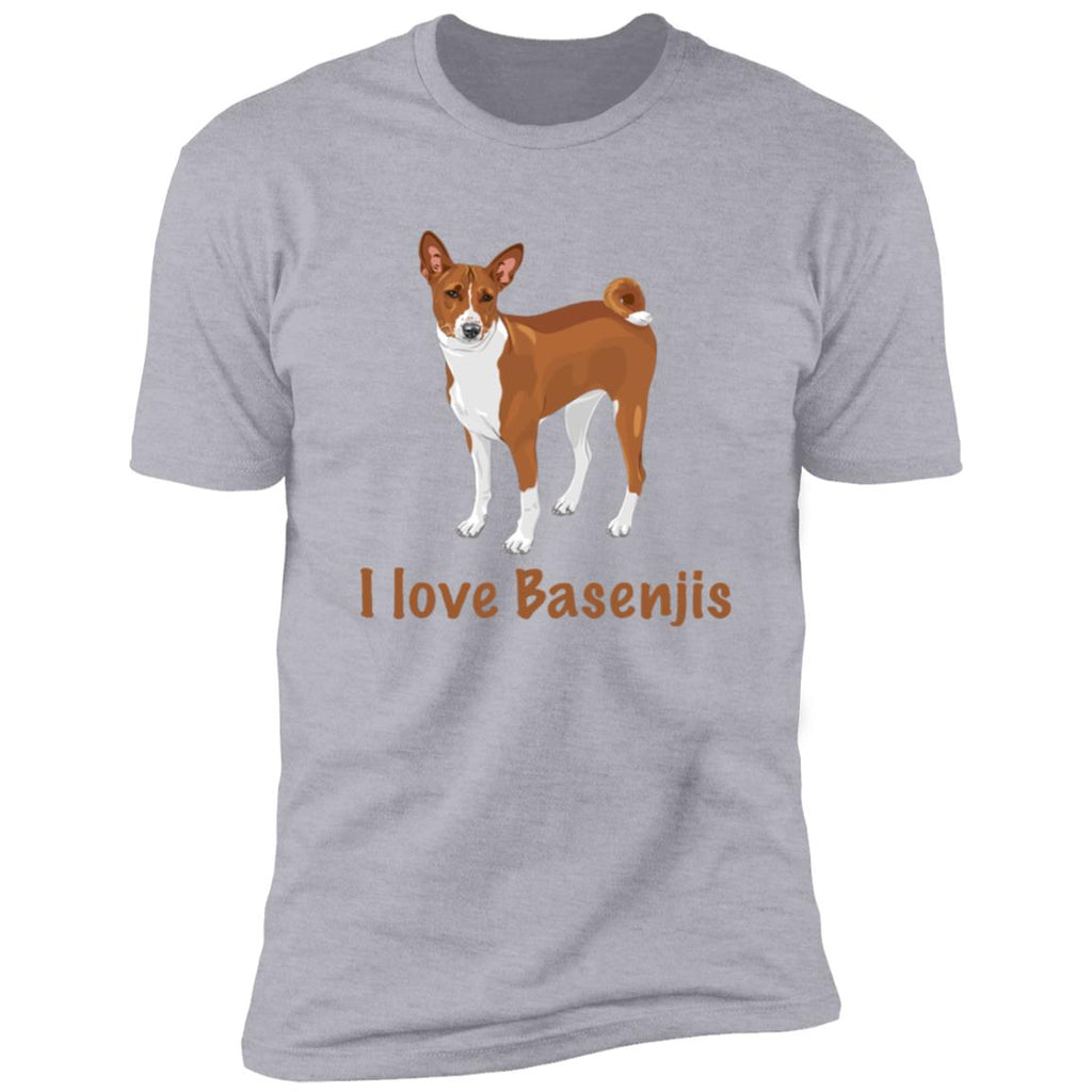 Premium Short Sleeve Tee | "I Love Basenjis"