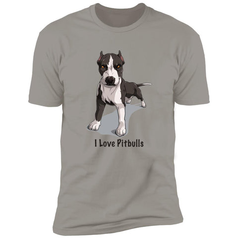 Image of Premium Short Sleeve Tee | "I Love Pitbulls"