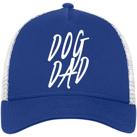 Image of Dog Dad New Era® Snapback Trucker Cap, 100% Cotton, Embroidery
