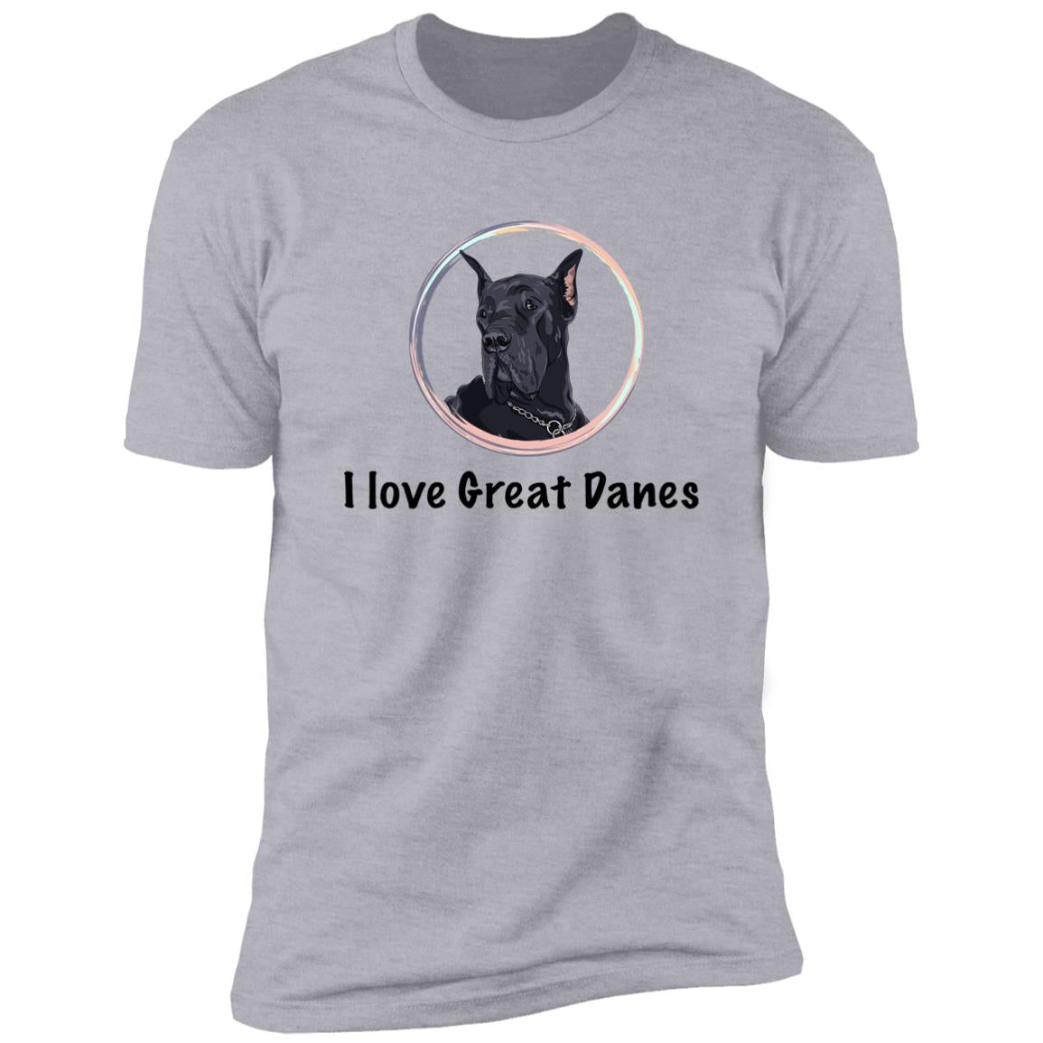 Premium Short Sleeve Tee | "I Love Great Danes"