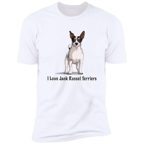 Image of Premium Short Sleeve Tee | "I Love Jack Russel Terriers"