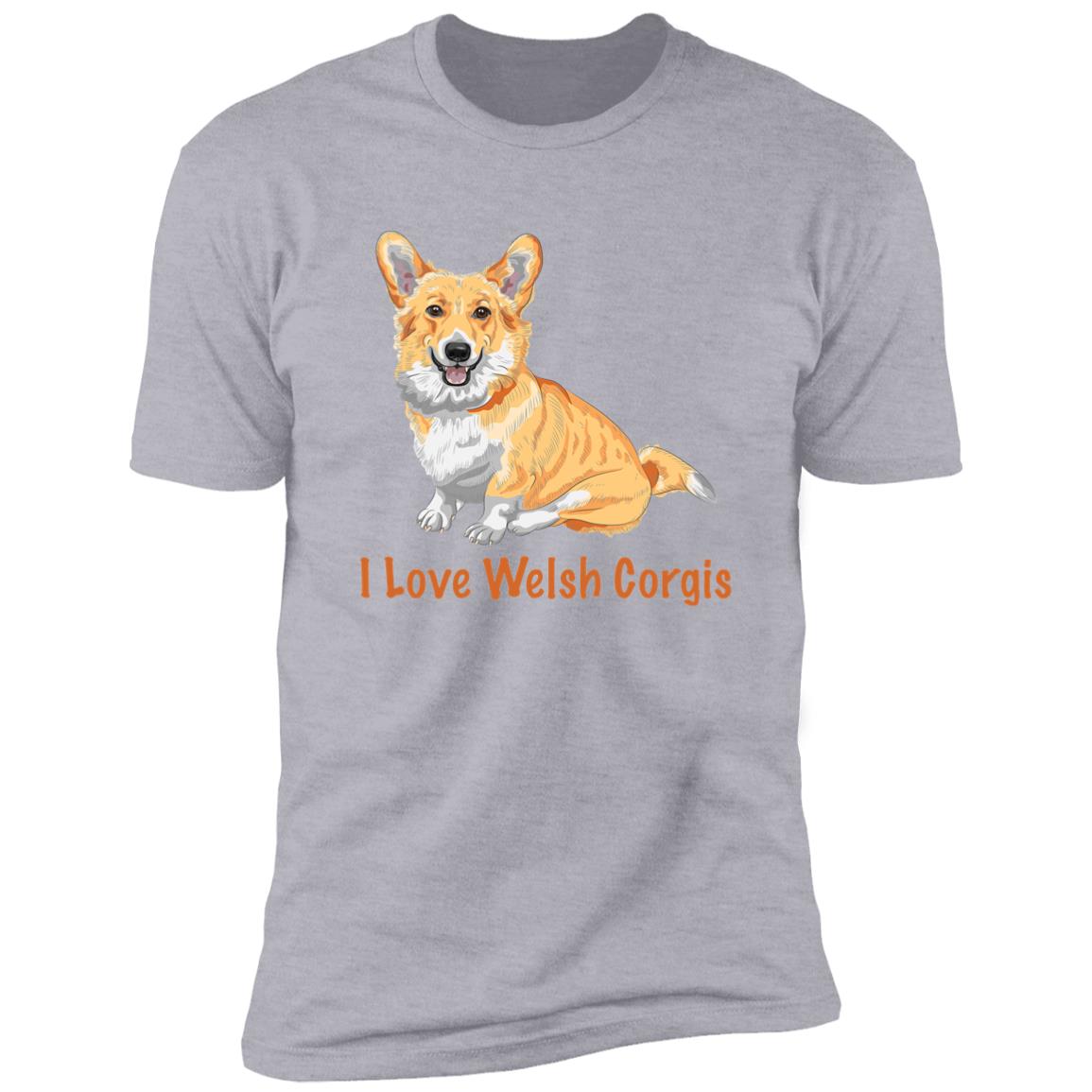 Premium Short Sleeve Tee | "I Love Welsh Corgis"