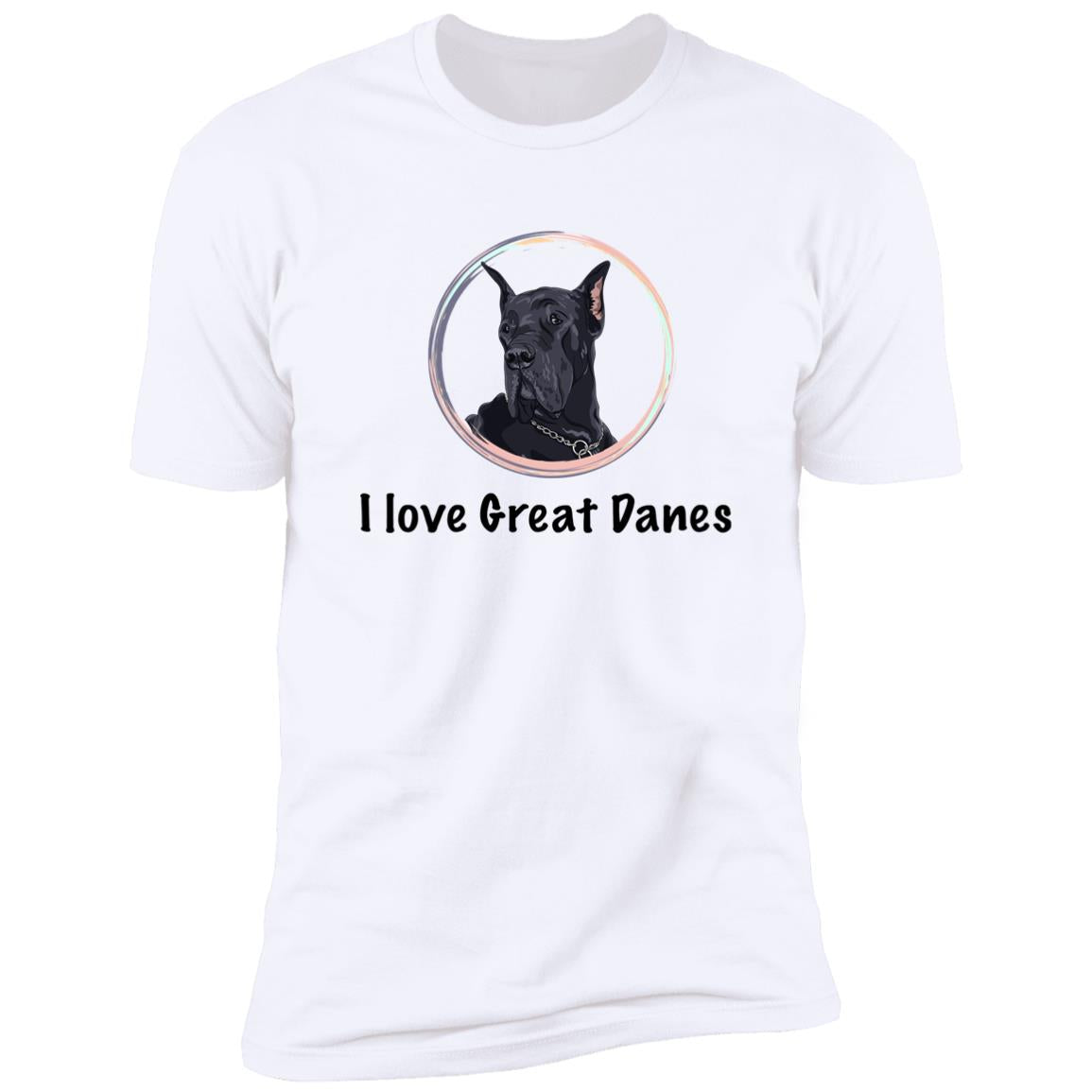 Premium Short Sleeve Tee | "I Love Great Danes"