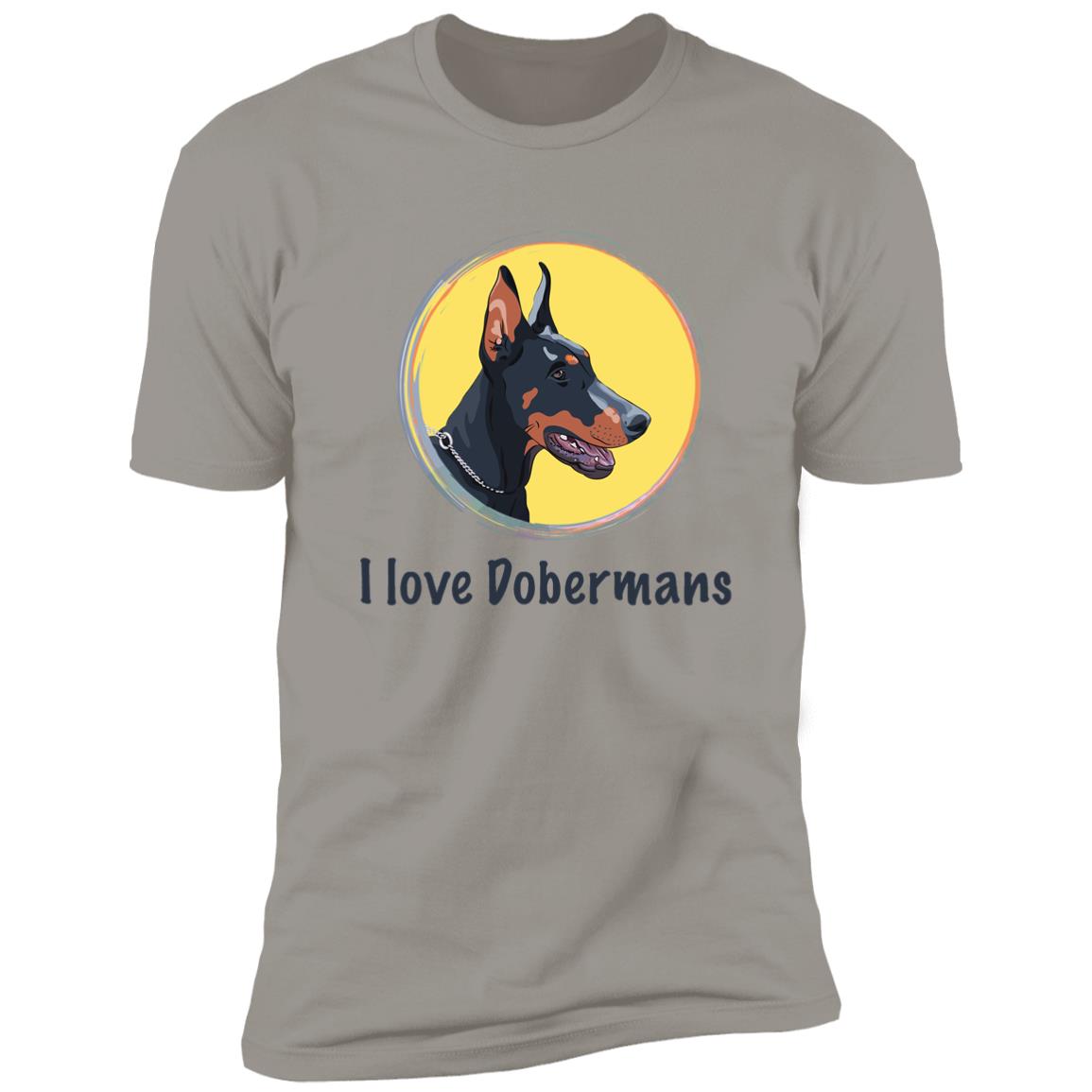 Premium Short Sleeve Tee | "I Love Dobermans"