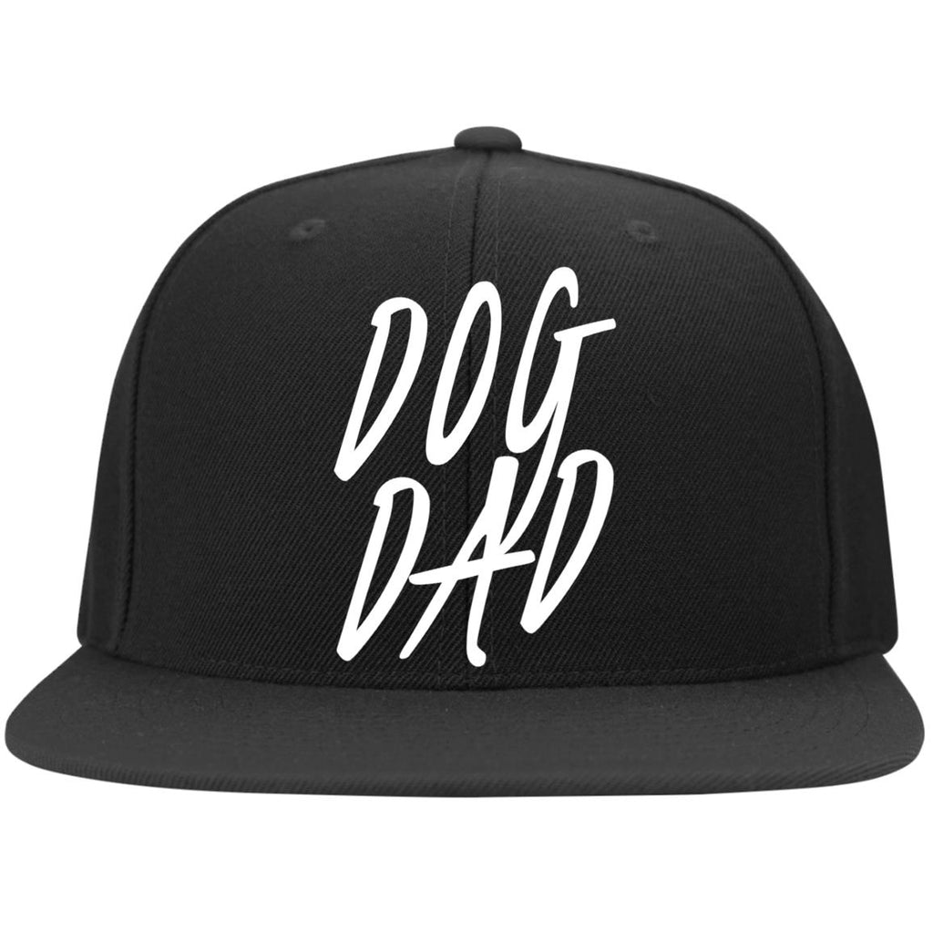 Dog Dad Cap - Flat Bill Twill Flexfit Cap