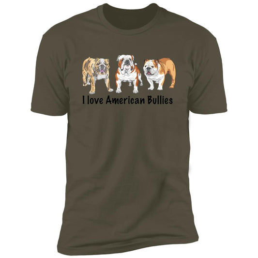 Premium Short Sleeve Tee with American Bully Breed Design