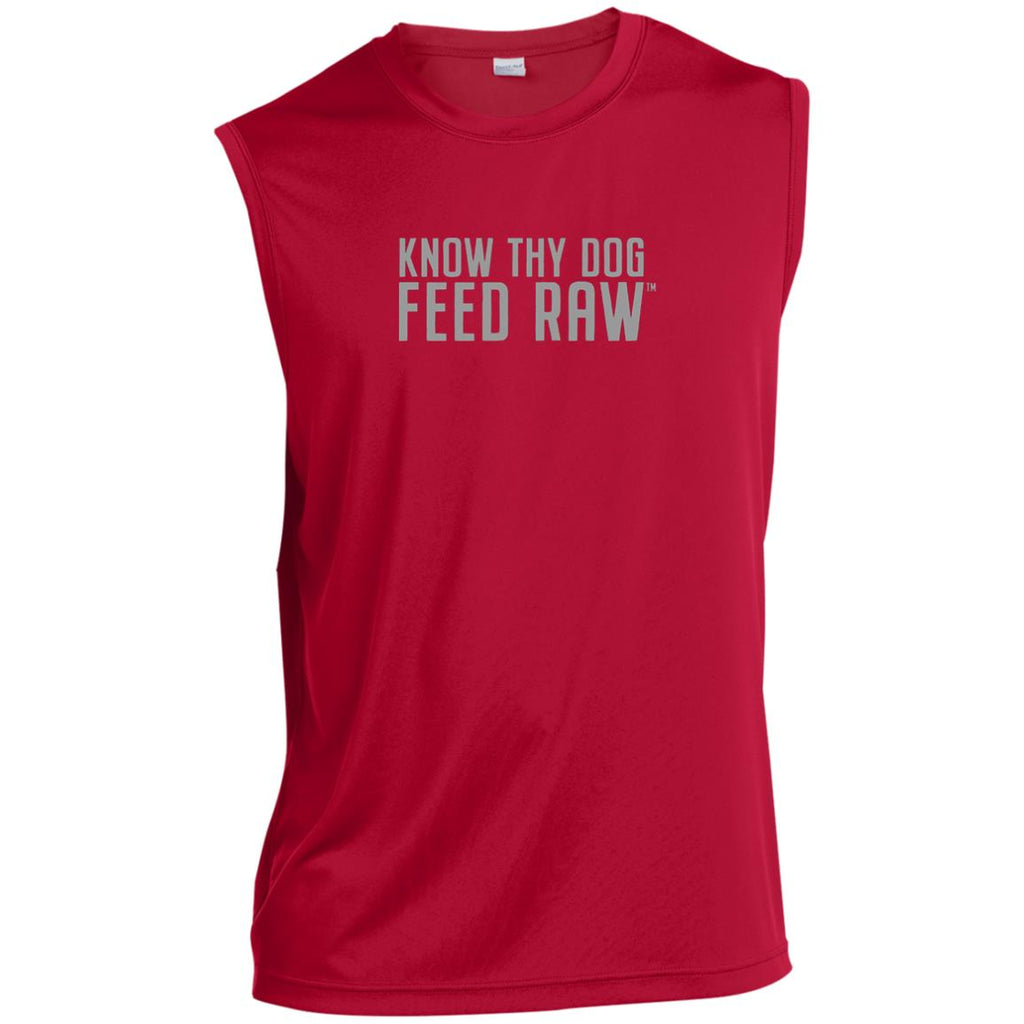 Know Thy Dog Feed Raw |  Men’s Sleeveless Performance Tee