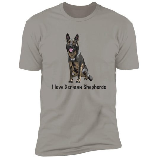 Premium Short Sleeve Tee | "I Love German Shepherds"