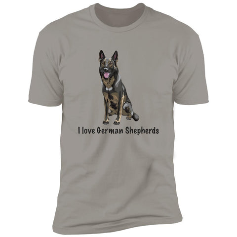 Image of Premium Short Sleeve Tee | "I Love German Shepherds"
