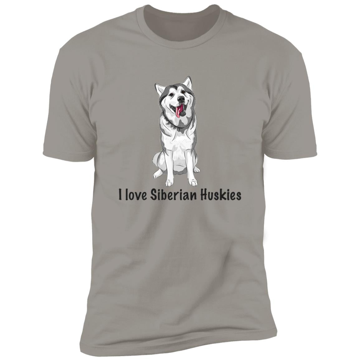 Premium Short Sleeve Tee | "I Love Siberian Huskies"