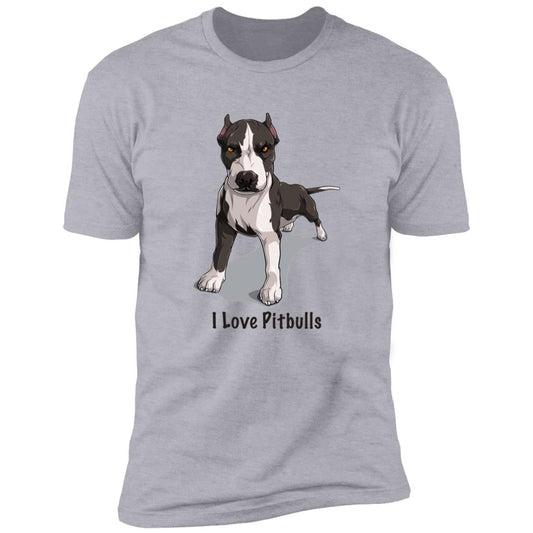 Premium Short Sleeve Tee | "I Love Pitbulls"