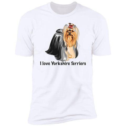 Image of Premium Short Sleeve Tee with Yorkshire Terrier Breed Design