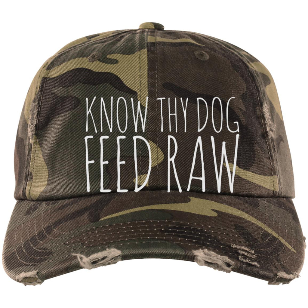 Know Thy Dog Feed Raw | Distressed Dad Cap