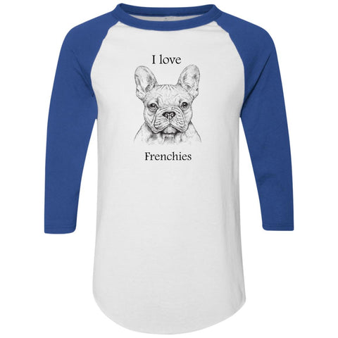 Image of I love Frenchies  Raglan Jersey