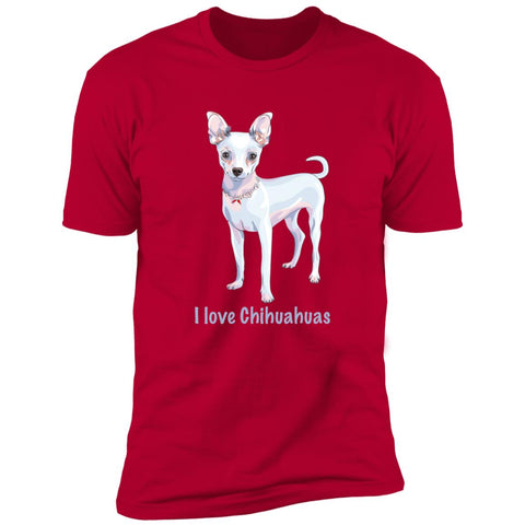 Image of Premium Short Sleeve Tee | "I Love Chihuahuas"