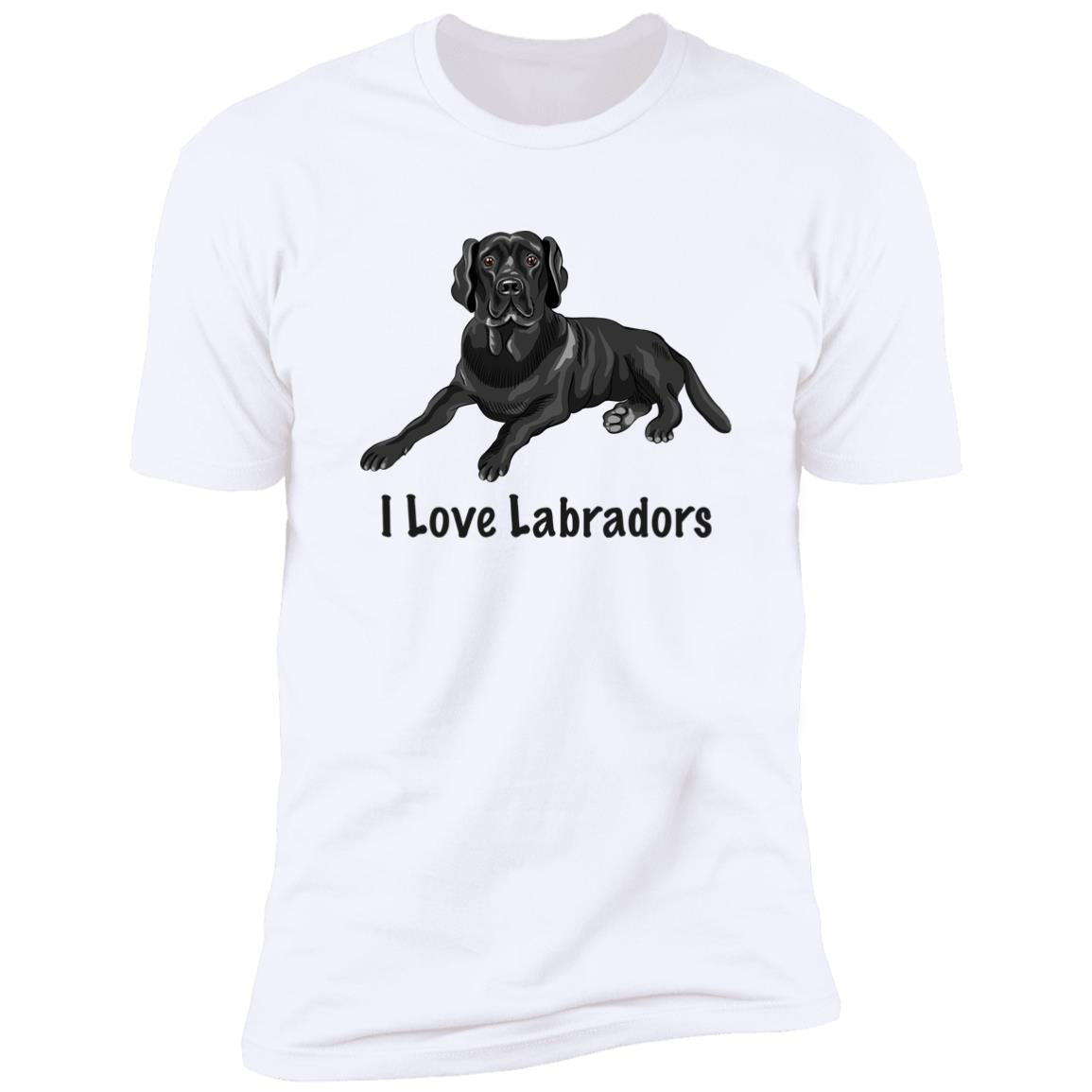 Premium Short Sleeve Tee | "I Love Labradors"