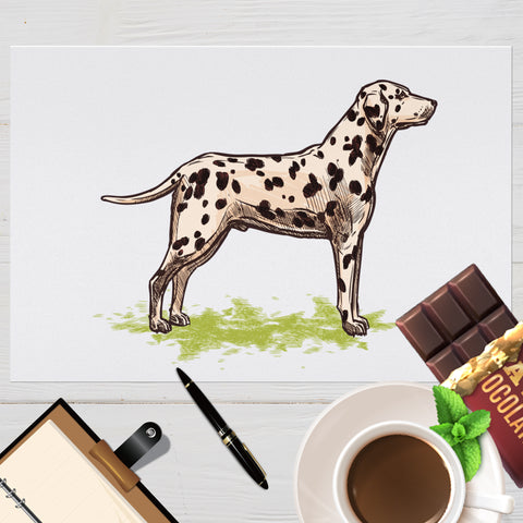 Image of Placemat with Hand drawn Dalmatian Design