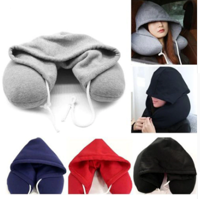 Image of Travel Pillow & Privacy Hoodie