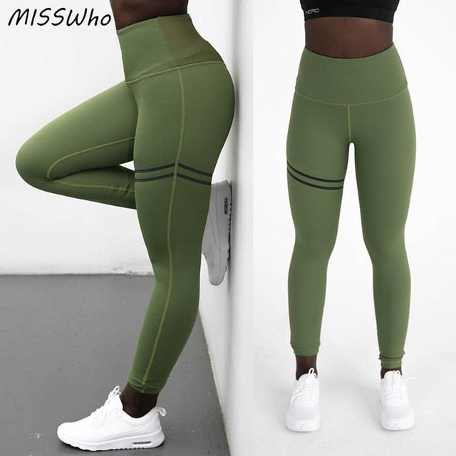 Leggings Fitness yoga pants - Green