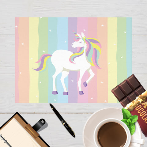 Image of Rainbow Unicorn Placemat