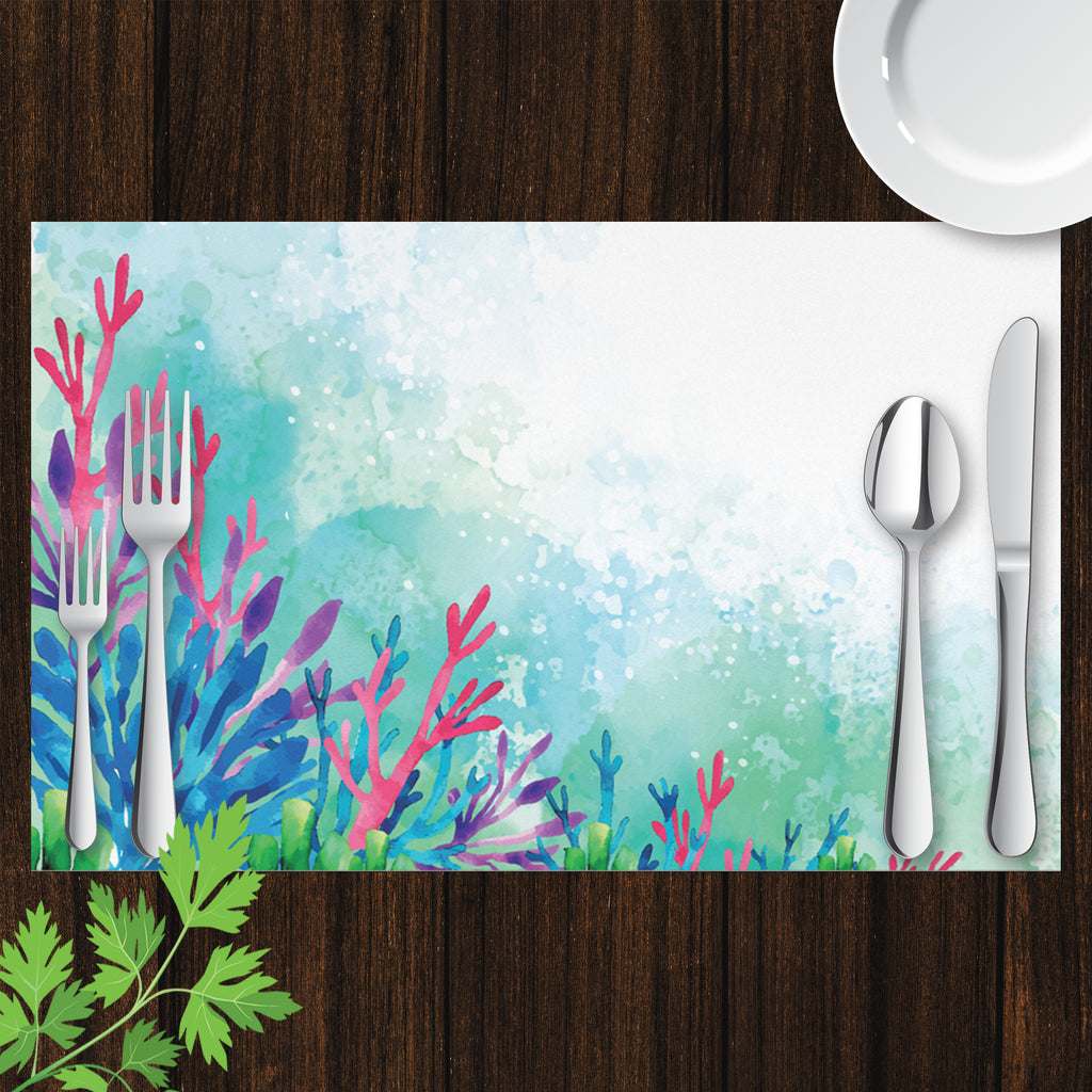 Watercolor Corals Placemat