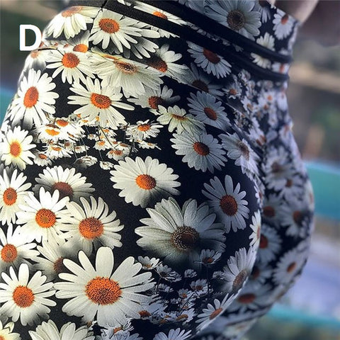 Image of High Waist Mahogany Print Fitness Leggings