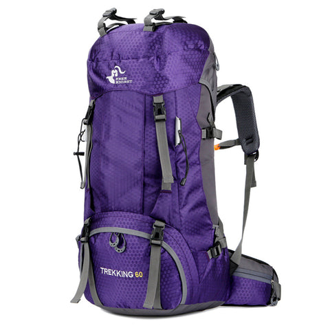 Image of Outdoor Backpack with Rain Cover - 60L - Light Weight - Water Resistant - Comfortable