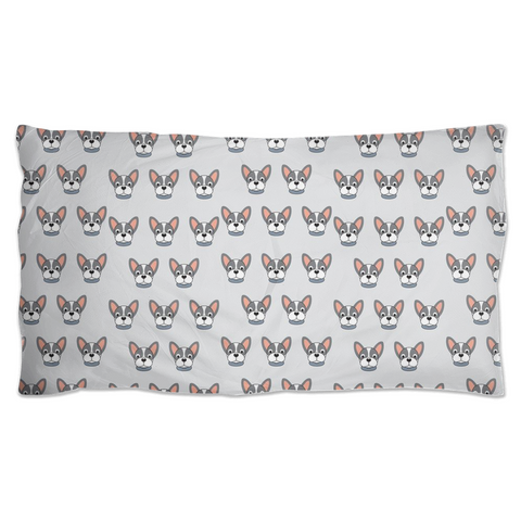 Image of Pillow Shams with French Bulldog Head Pattern