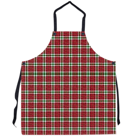Red and Green Plaid Apron