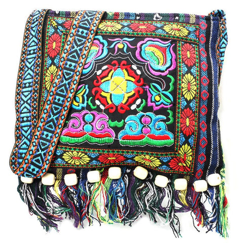 Image of Fashionable Boho Bags | Made of bright fabrics with intricate designs.