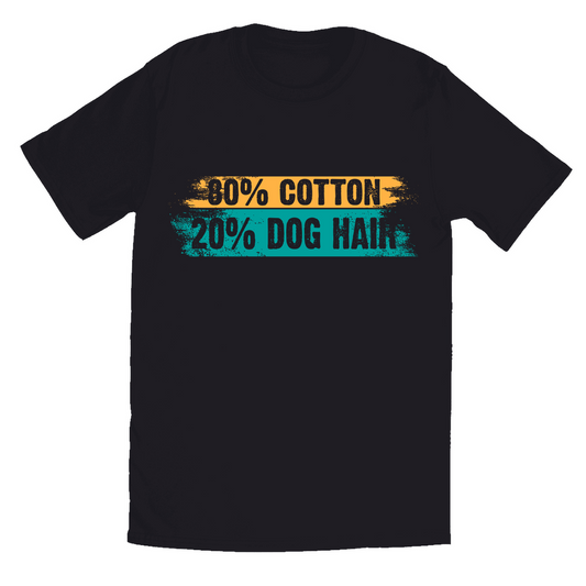 Black and White T-Shirts | 80% Cotton 20% Dog Hair