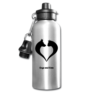 Love Dogs and Cats Water Bottle 20oz - fastening grip, save the environment