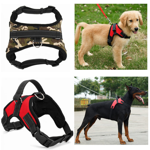 Image of Dog Pet Harness Collar Adjustable - Fits Small to Extra Large Dogs