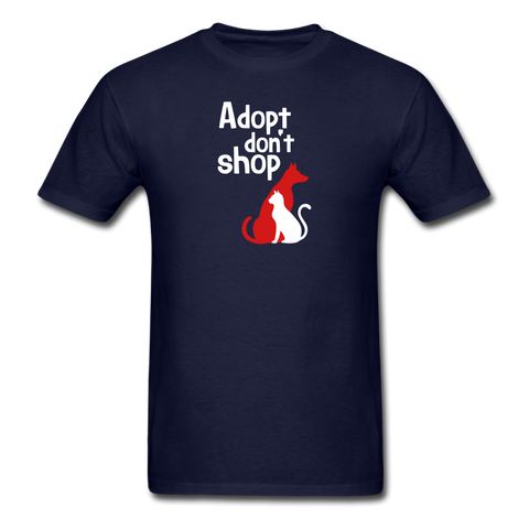 Image of Adopt don't Shop Men's T-Shirt - navy