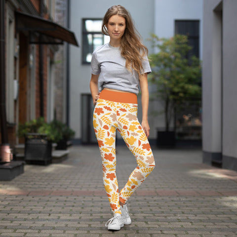 Image of Autumn Inspired Design Yoga Leggings