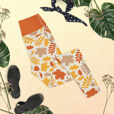 Image of Autumn Inspired Design Yoga Leggings
