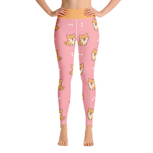 Shiba Inu Design Yoga Leggings