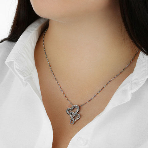 Image of Double Hearts Necklace | Surprise Your Mom with This Perfect Gift