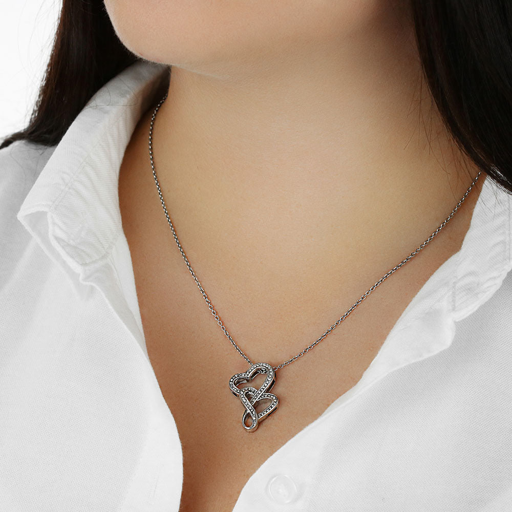 Double Hearts Necklace | Surprise Your Mom with This Perfect Thanksgiving Gift
