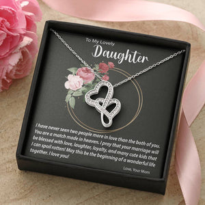 Double Hearts Necklace| Surprise Your Daughter On Her Wedding Day With This Perfect Gift