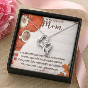Double Hearts Necklace | Surprise Your Mom With This Perfect Thanksgiving Gift