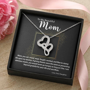 Double Hearts Necklace | Surprise Your Mother with This Perfect Gift
