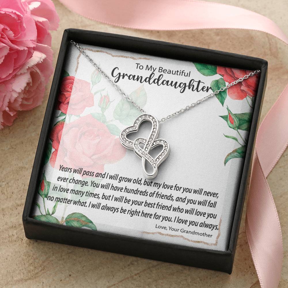 Double Hearts Necklace |  Surprise Your Granddaughter With This Perfect Gift