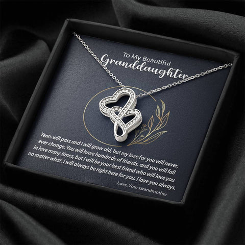 Double Hearts Necklace | Surprise Your Granddaughter with This Perfect Gift