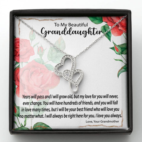 Double Hearts Necklace |  Surprise Your Granddaughter With This Perfect Gift