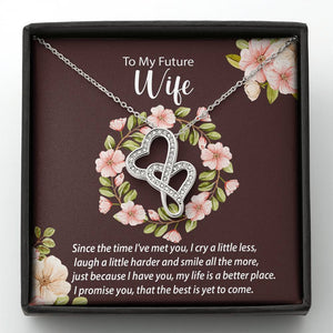 Double Hearts Necklace | Perfect Gift for Your Future Wife