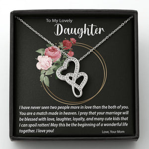 Double Hearts Necklace| Surprise Your Daughter On Her Wedding Day With This Perfect Gift