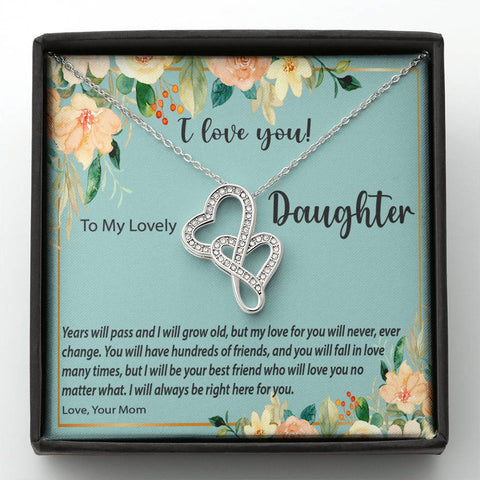 Image of Double Hearts Necklace | Surprise Your Daughter With This Perfect Gift