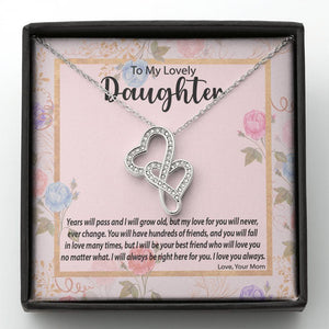 Double Hearts Necklace | Surprise Your Daughter with This Perfect Gift