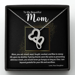 Double Hearts Necklace | Surprise Your Mother with This Perfect Gift